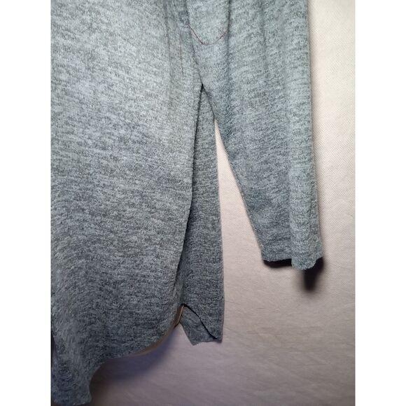 Absolutely Famous women LG Blue Long Sleeve Embroidery Tunic Round‎ Neck - Picture 8 of 10